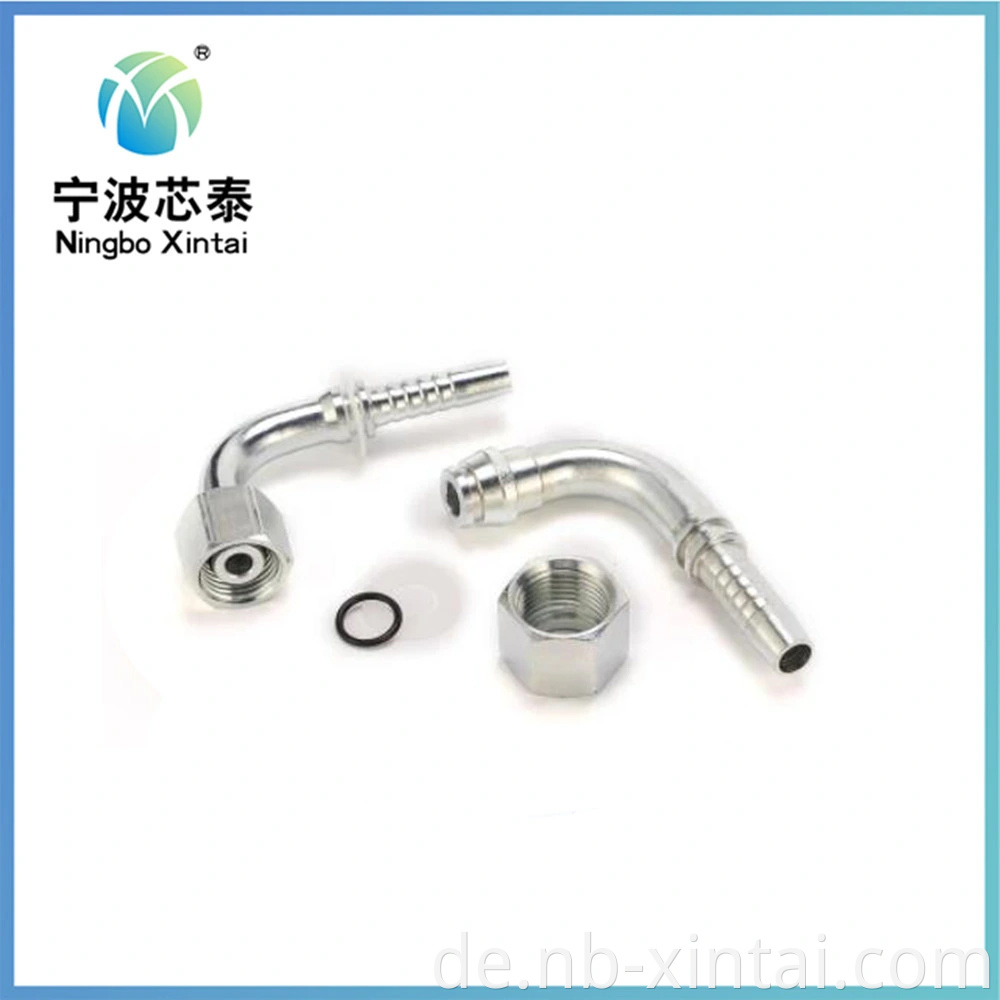 20491t 90-Grad Elbow Metric Female 24-Grad-Kegel O-Ring-Hydraulikanpassung